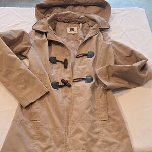 Laundry by Design Tan Hooded Trench Coat
